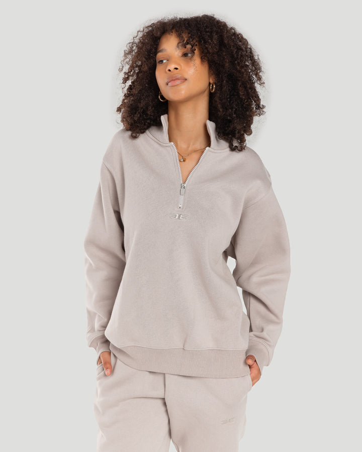 Classic 1/4 Zip - Taupe