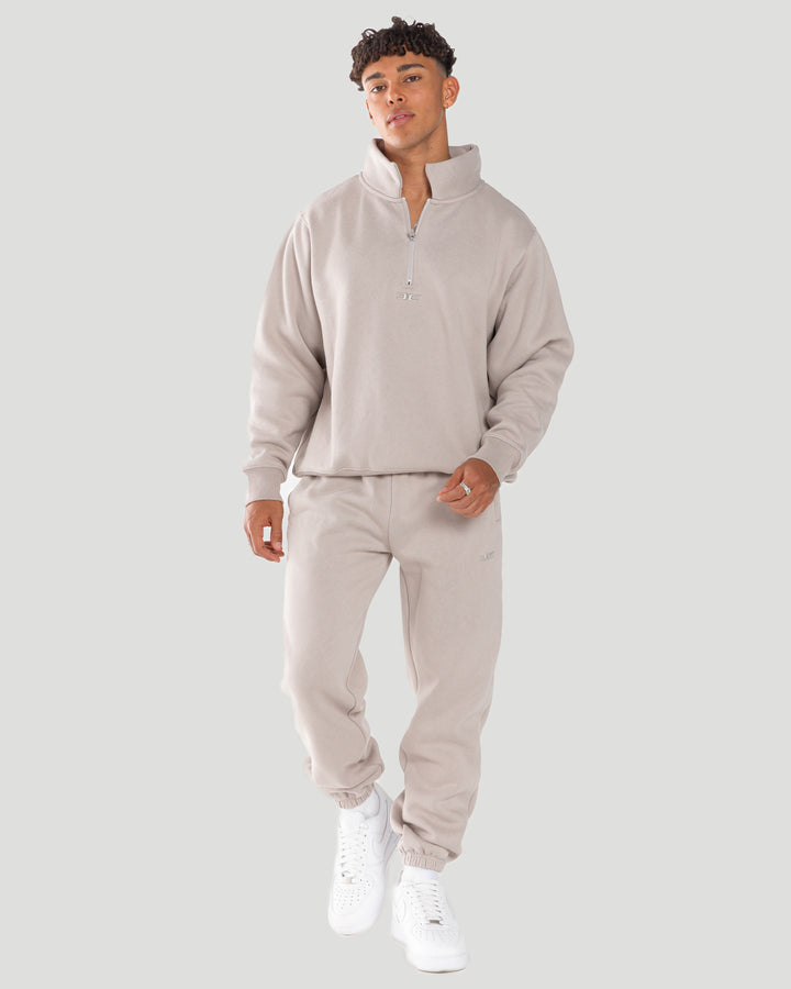 Classic 1/4 Zip - Taupe