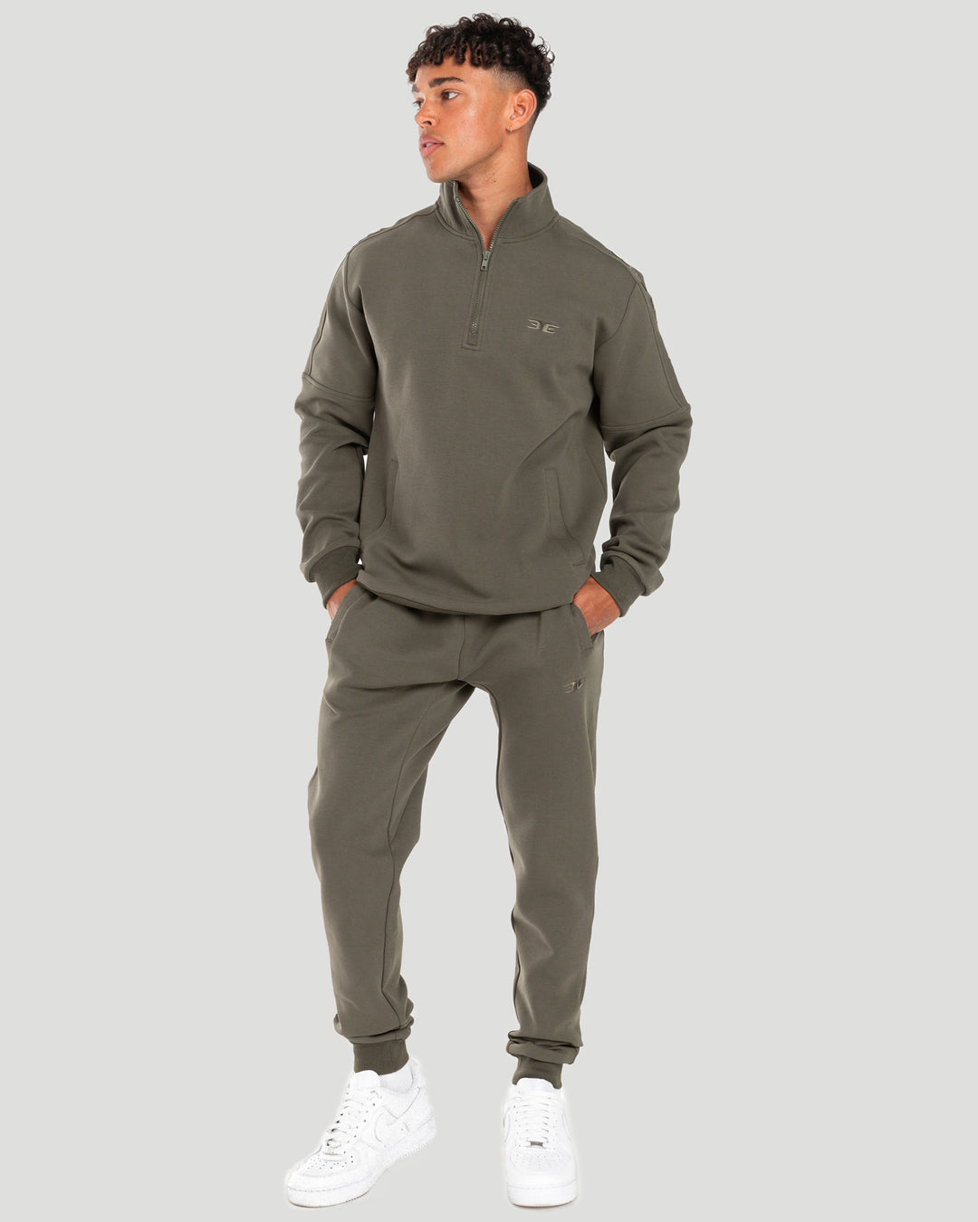 Division 1/4 Zip - Khaki