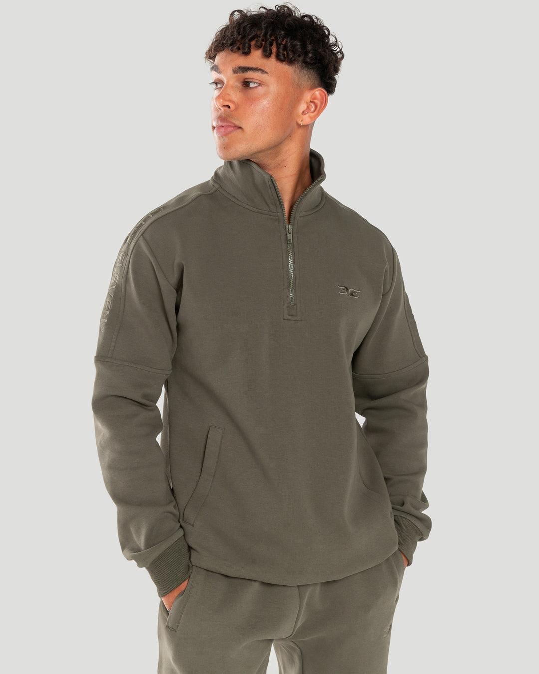 Division 1/4 Zip - Khaki