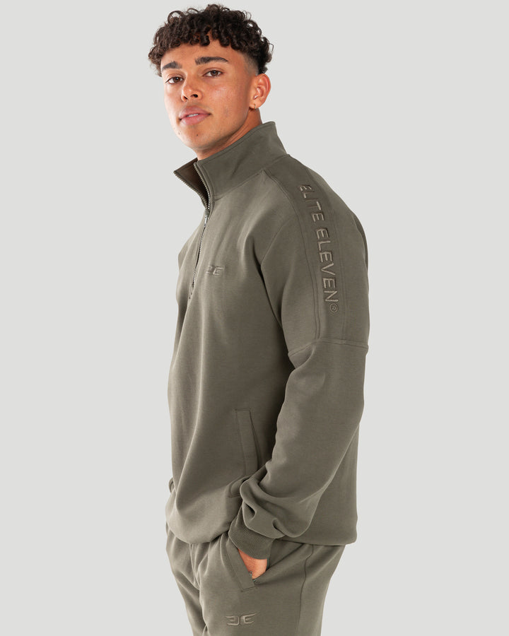 Division 1/4 Zip - Khaki