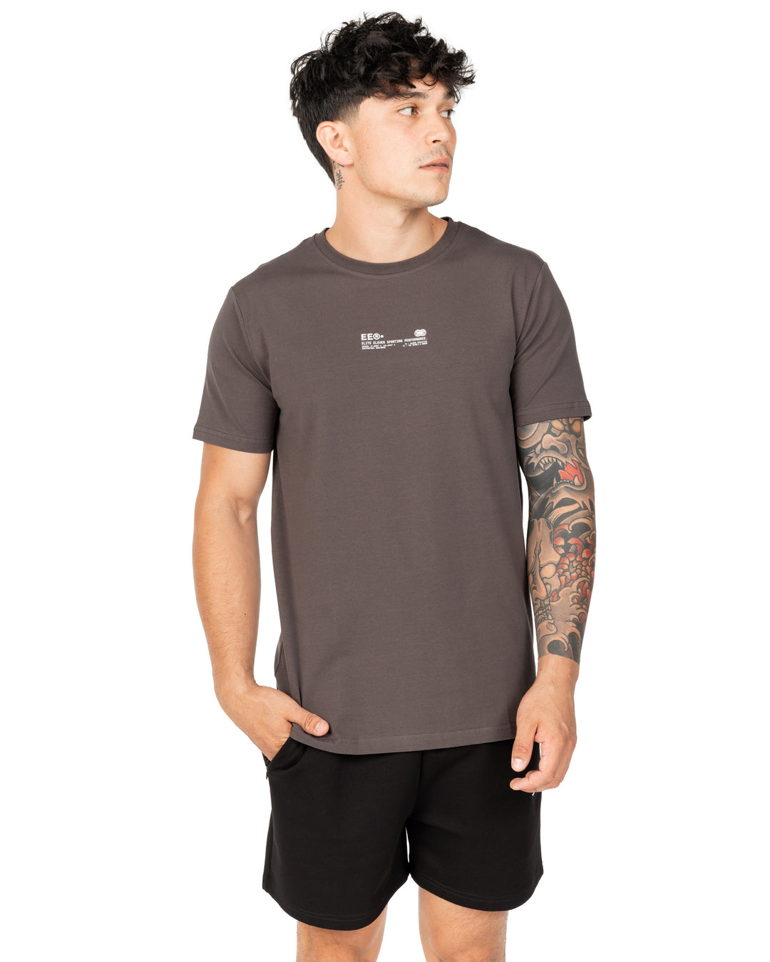 Worldwide Fitted Tee - Slate