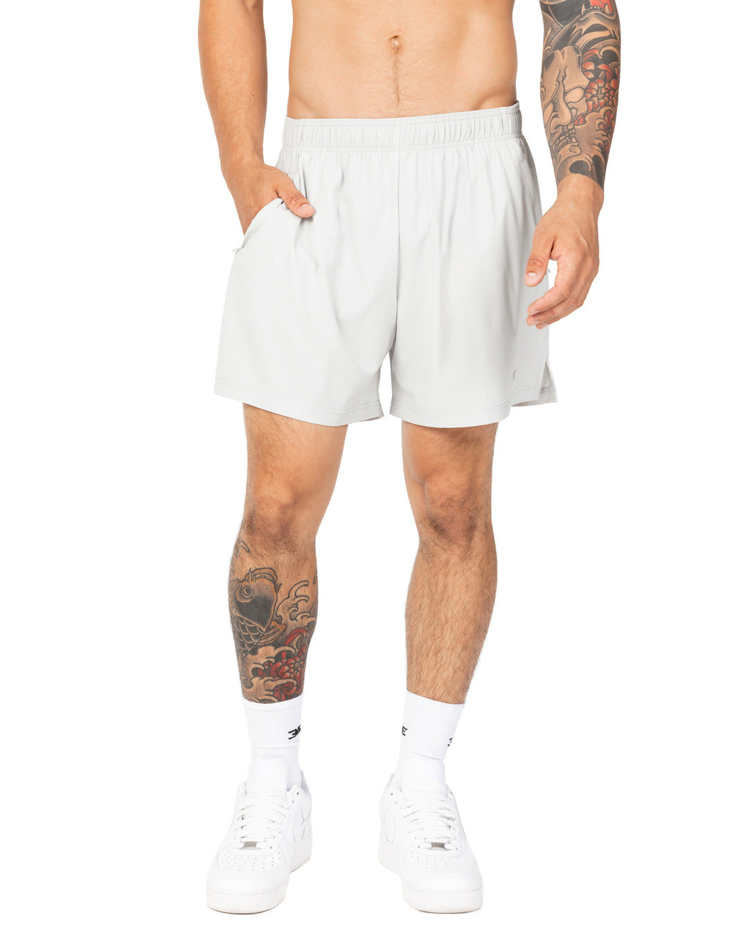 Elite Aero Shorts - Light Grey