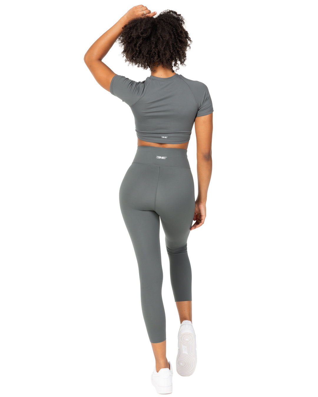 7/8 Aura Bonded Leggings - Cloud Grey