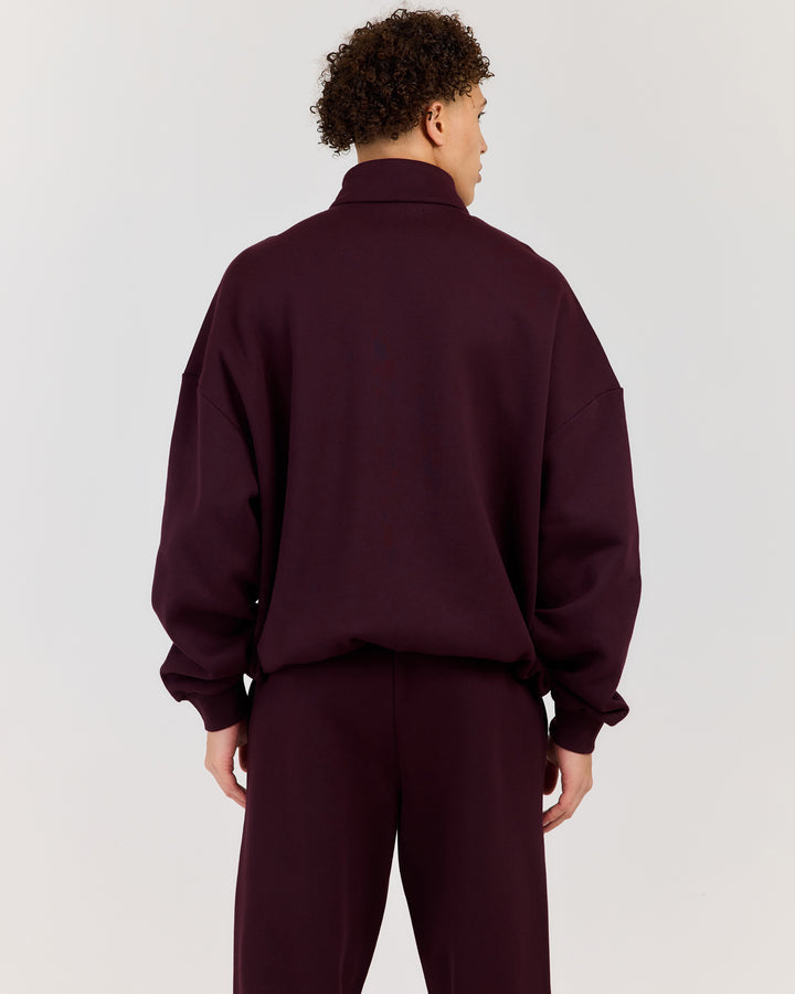 Classic Relaxed Zip Through - Plum
