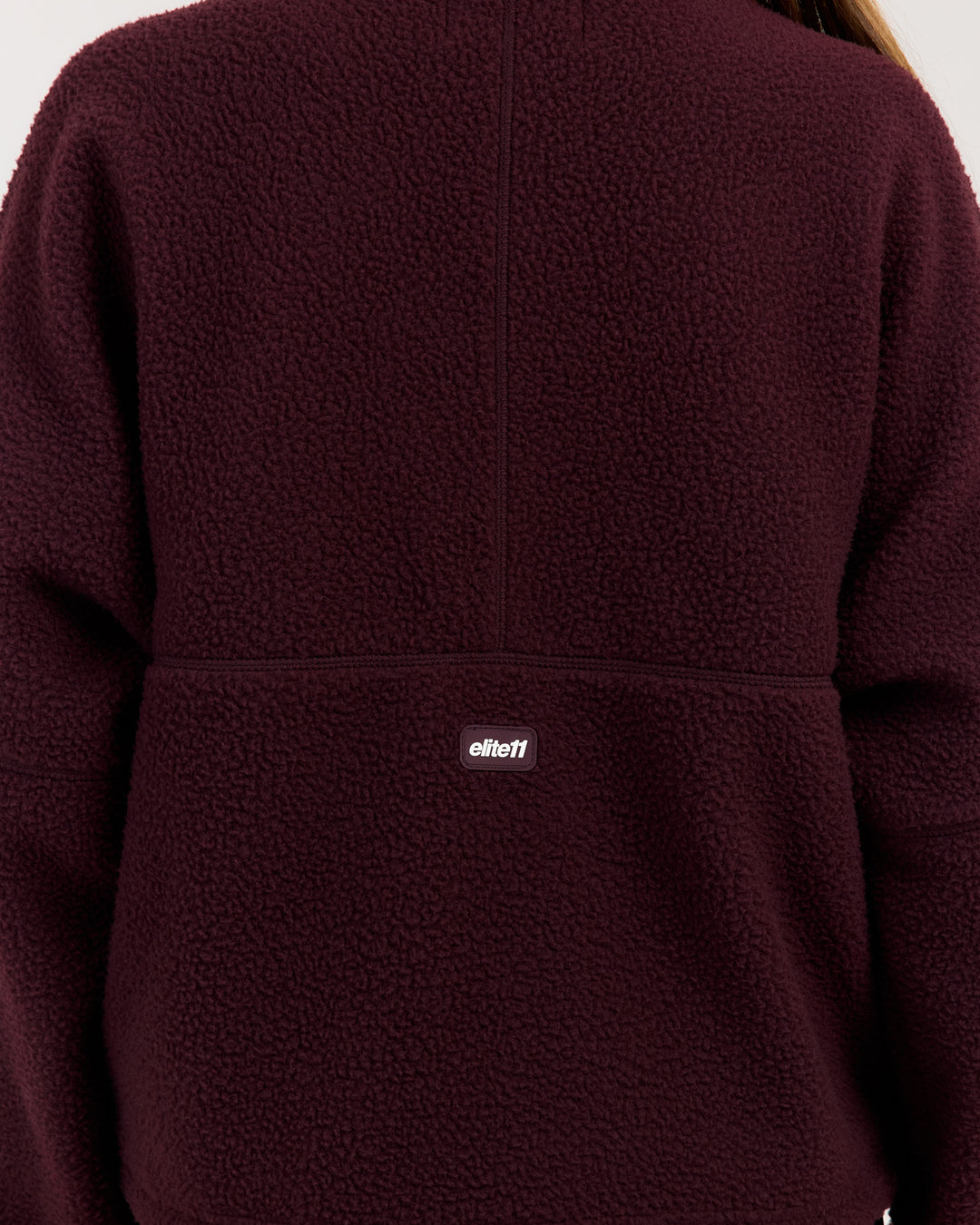 Teddy Fleece 1/4 Zip - Deep Plum
