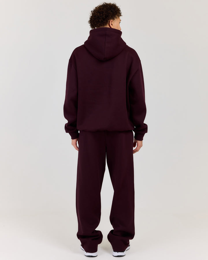 Classic Straight Leg Pants - Plum
