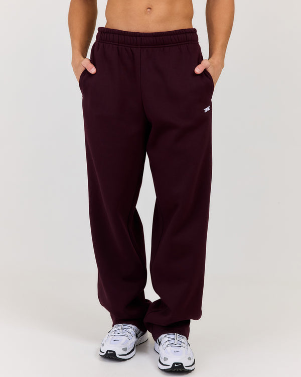 Classic Straight Leg Pants - Plum