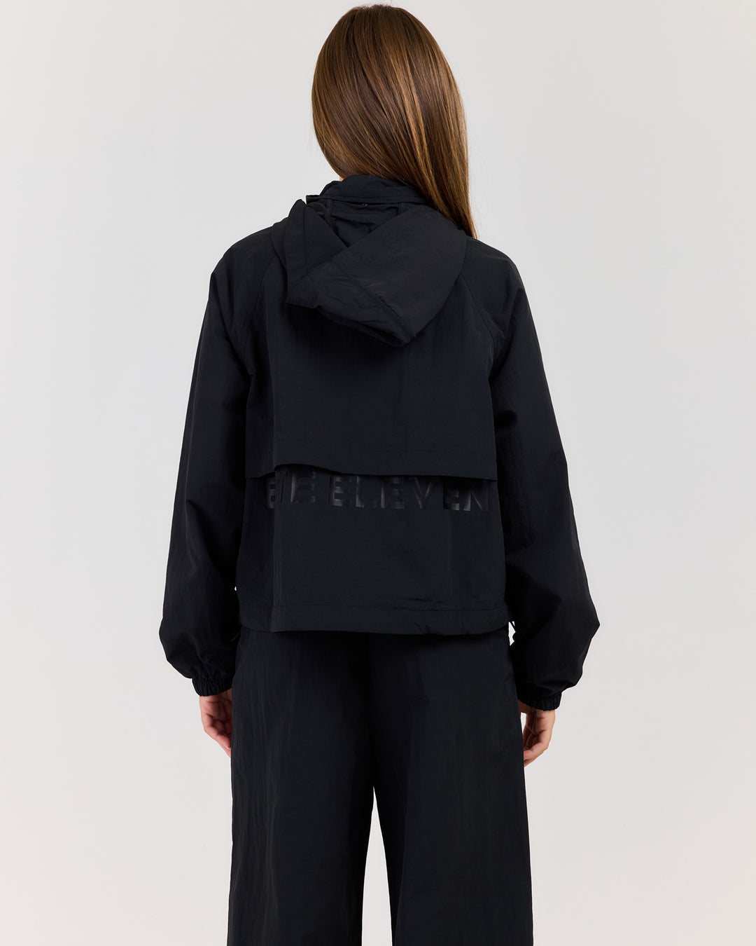 Lightweight Funnel Neck Jacket - Black