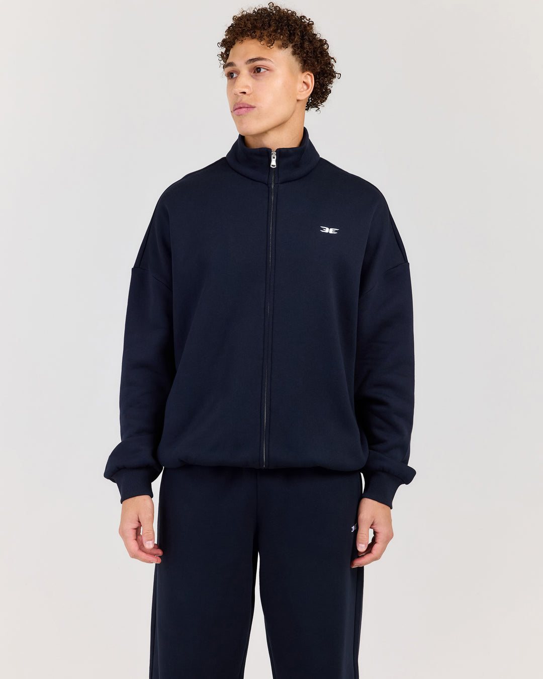 Classic Relaxed Zip Through - Navy