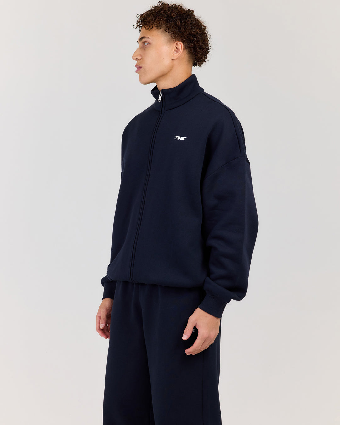 Classic Relaxed Zip Through - Navy