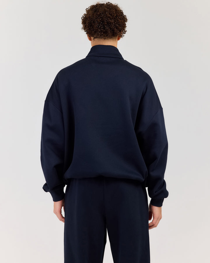 Classic Relaxed Zip Through - Navy