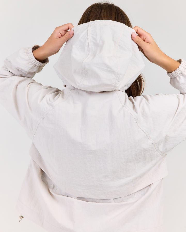 Lightweight Funnel Neck Jacket - Bone