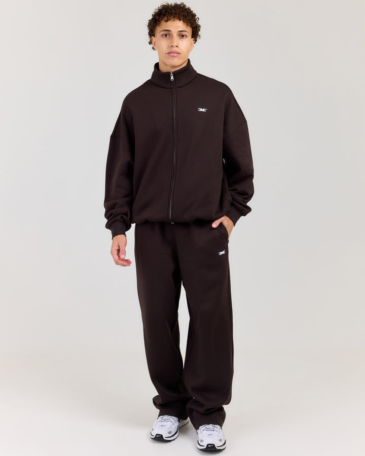 Classic Straight Leg Pants - Coffee Bean