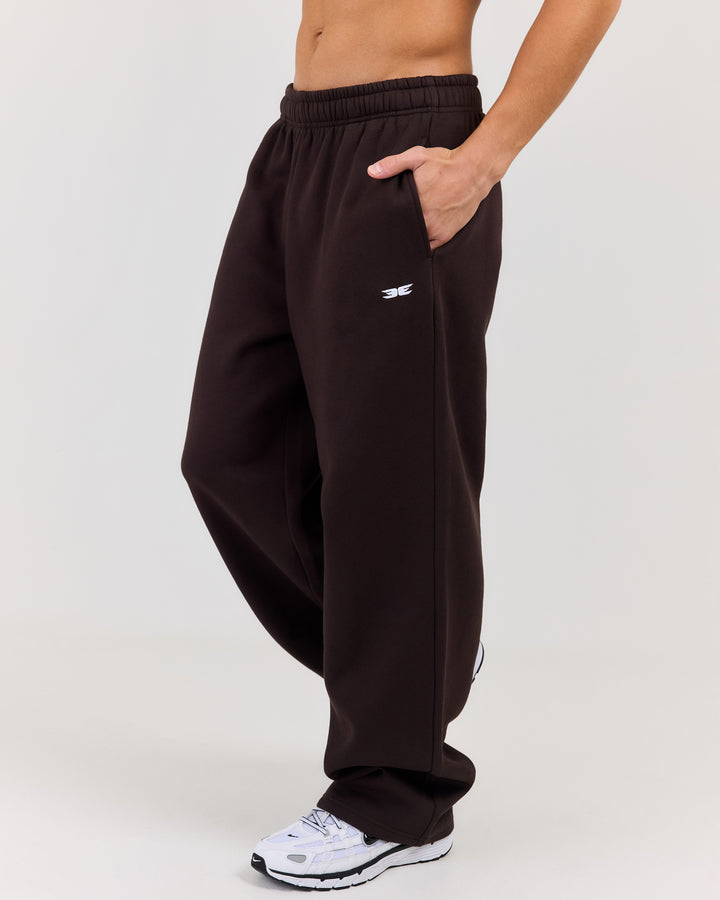 Classic Straight Leg Pants - Coffee Bean