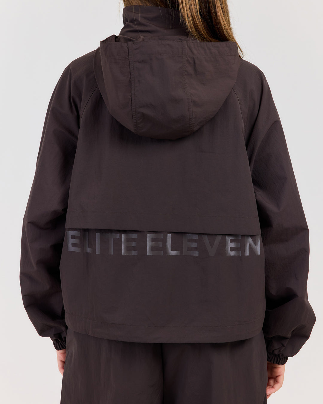 Lightweight Funnel Neck Jacket - Coffee Bean