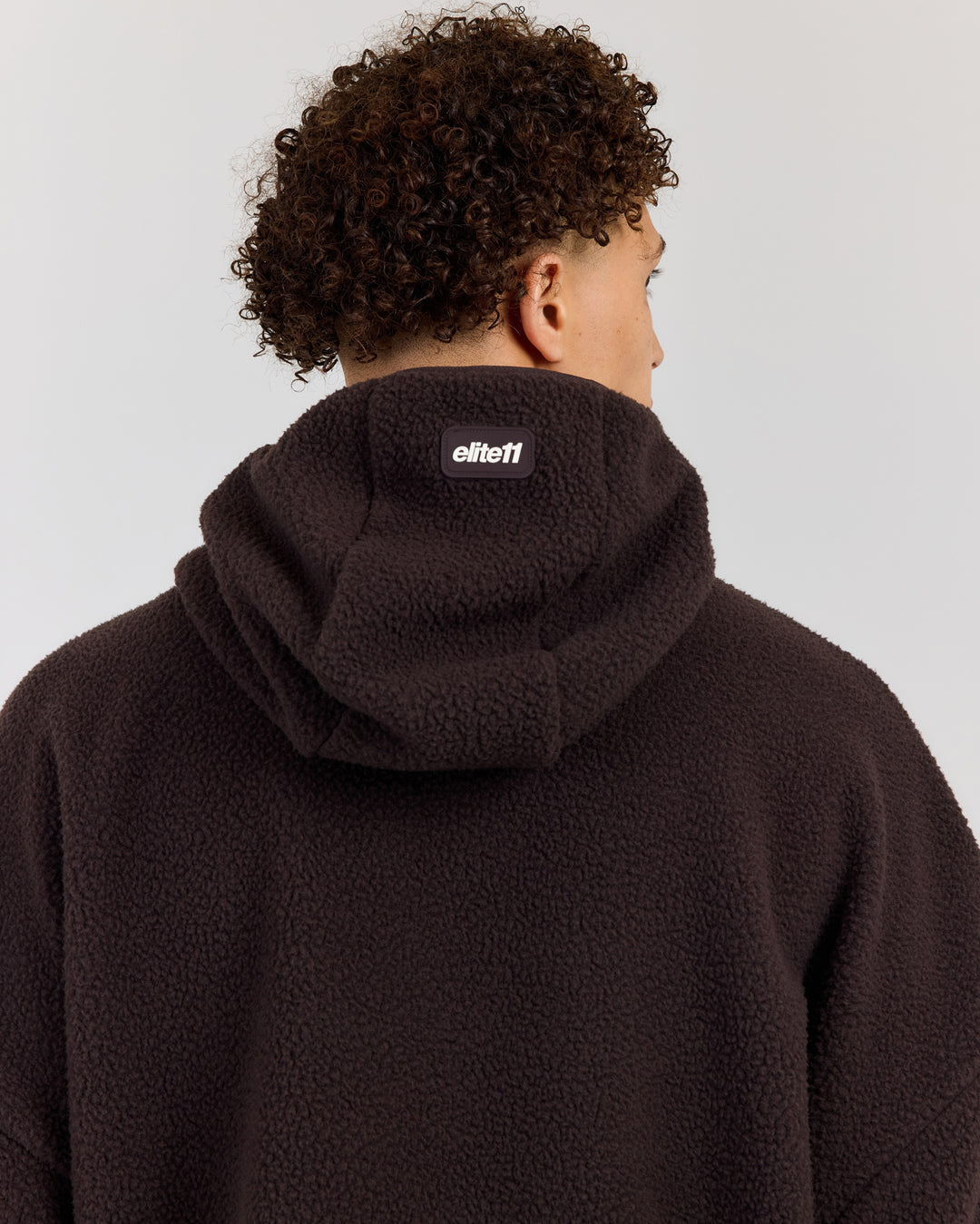 Men's Teddy Fleece Hoodie - Coffee Bean