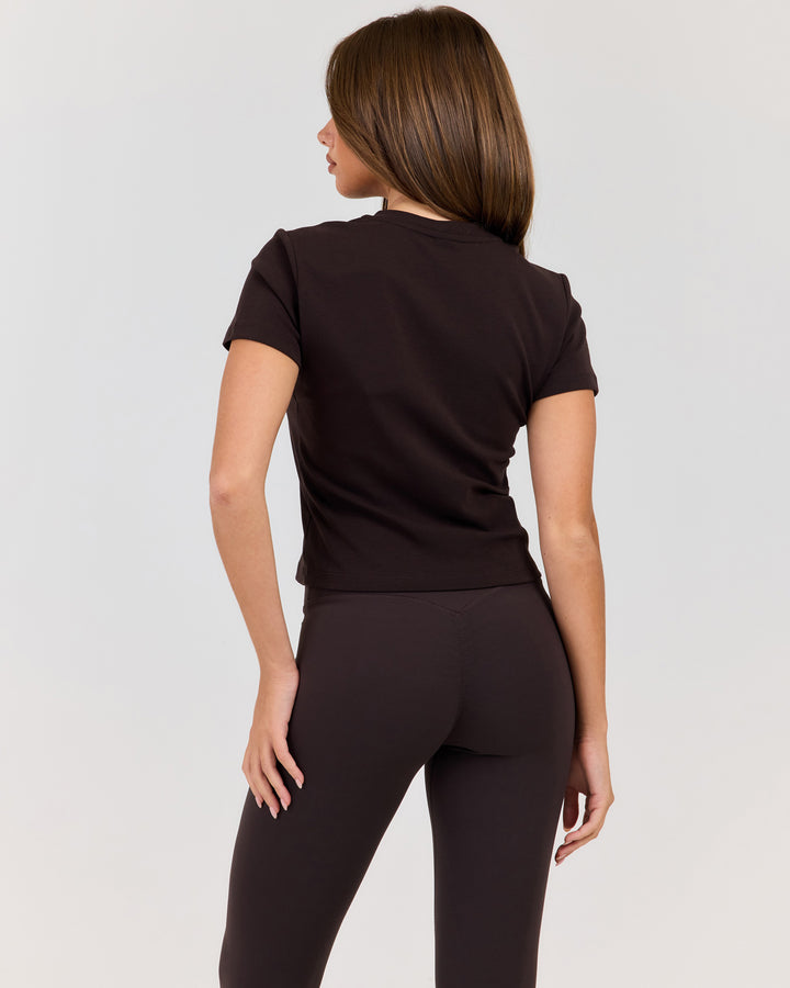 EE Baby V Neck Tee - Coffee Bean