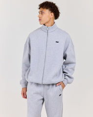 Classic Relaxed Zip Through - Grey Marle