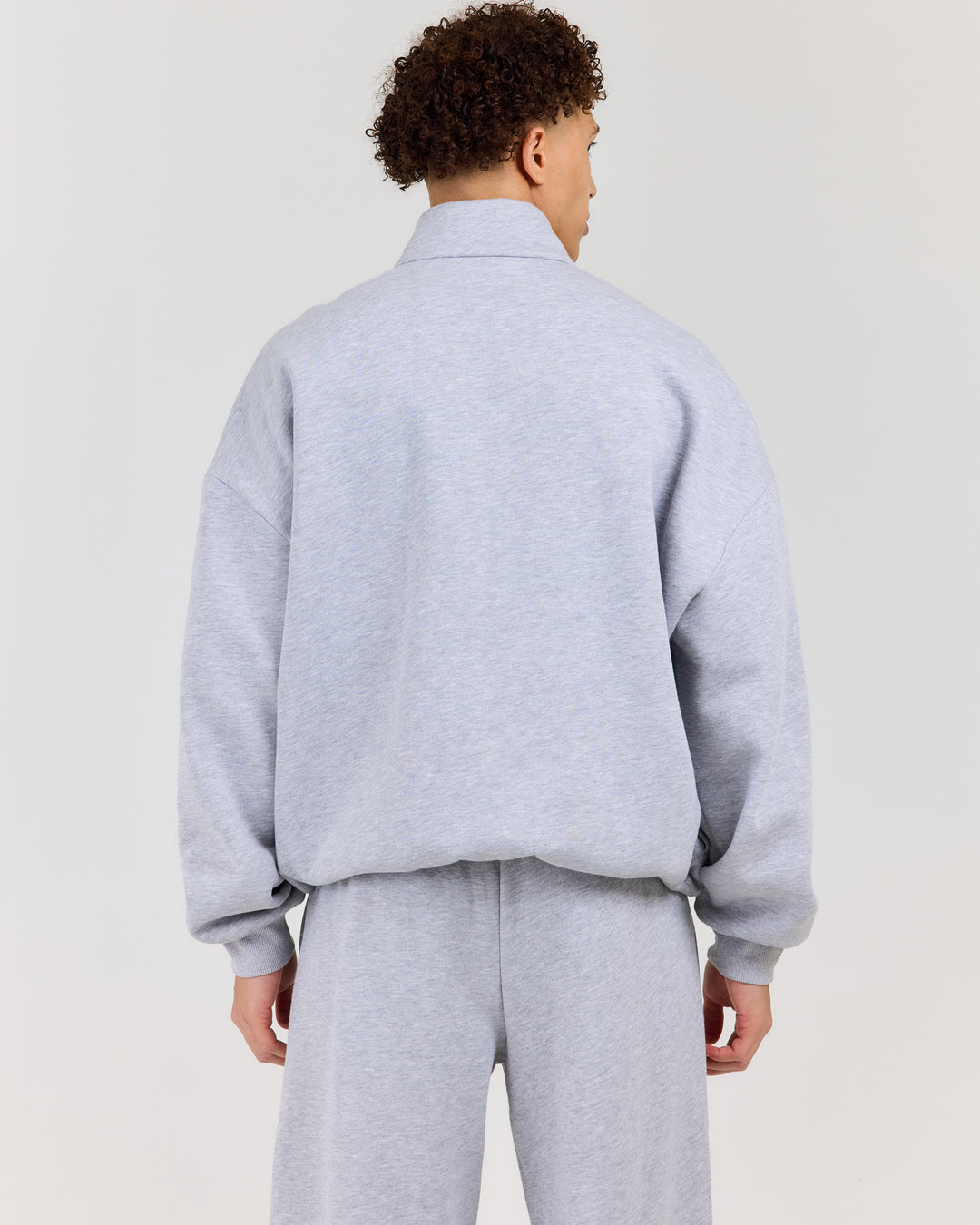 Classic Relaxed Zip Through - Grey Marle