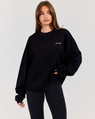 Women's Oversized Long Sleeve - Black