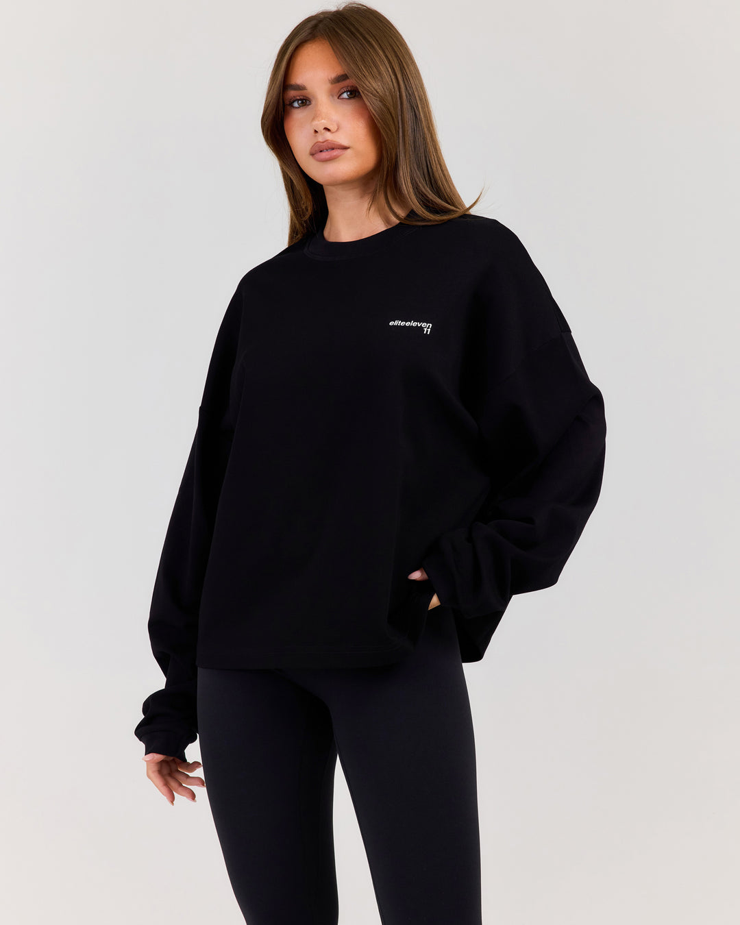 Women's Oversized Long Sleeve - Black