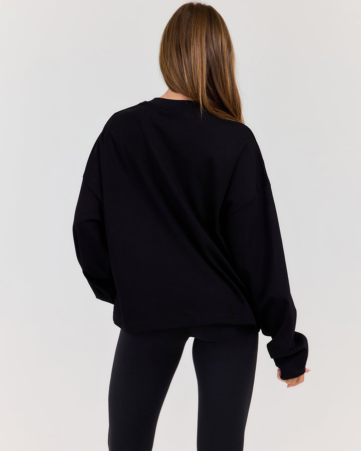 Women's Oversized Long Sleeve - Black