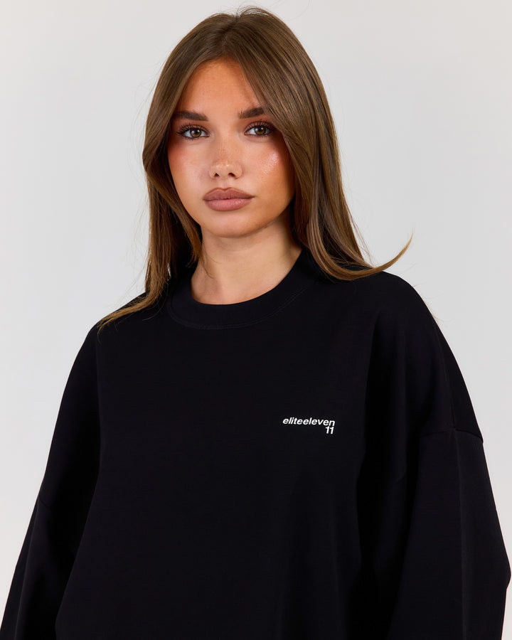 Women's Oversized Long Sleeve - Black