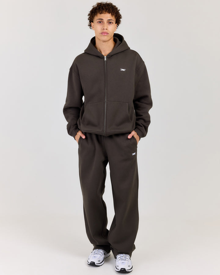 Classic Straight Leg Pants - Dark Olive