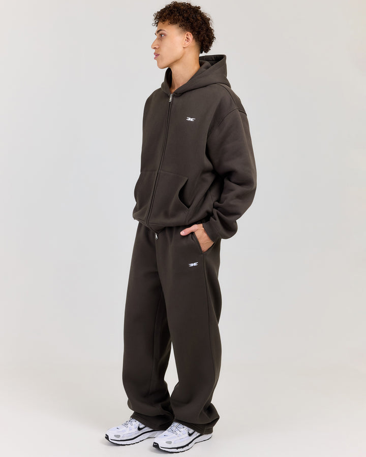 Classic Straight Leg Pants - Dark Olive