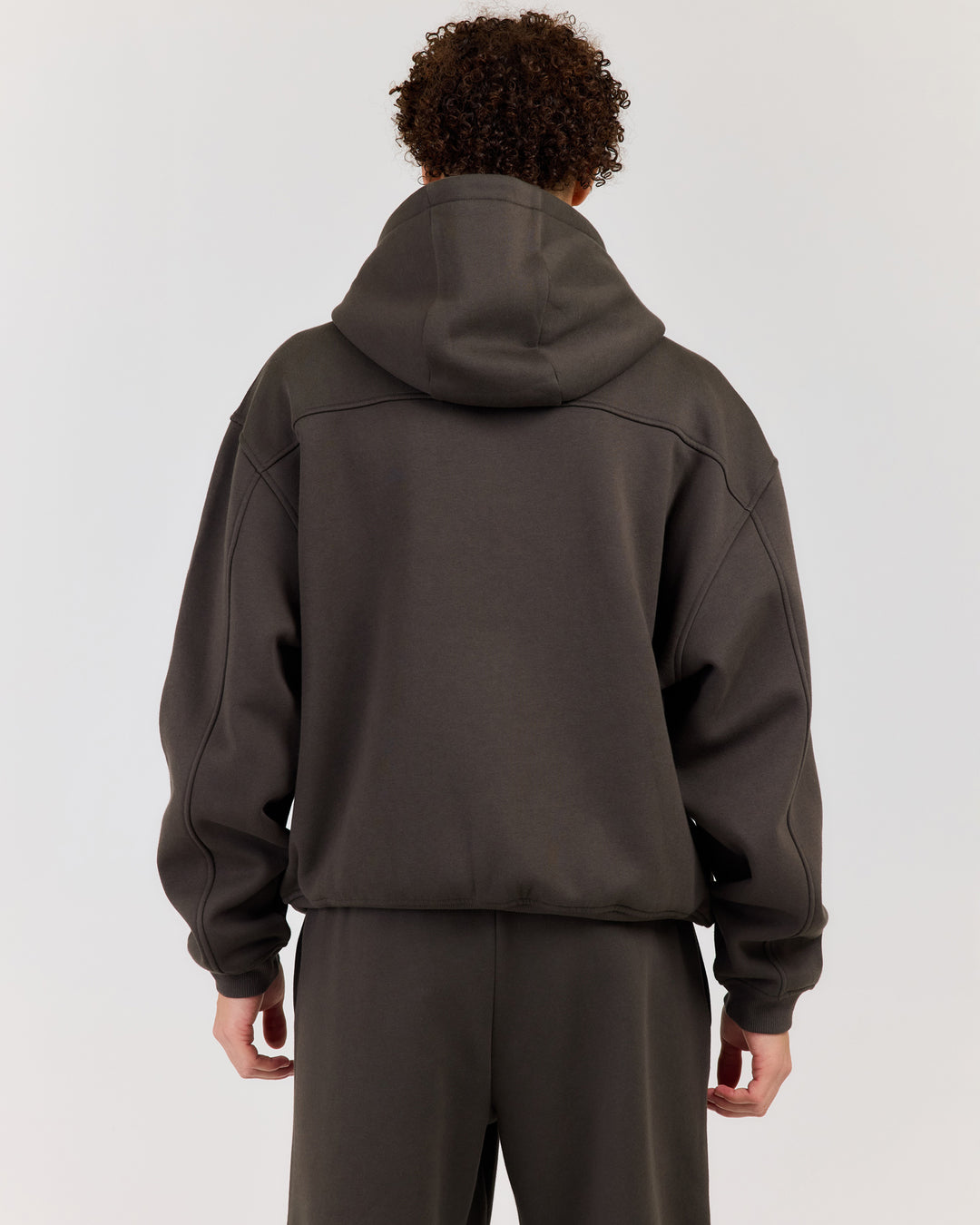 Classic Relaxed Hooded Zip Through - Dark Olive