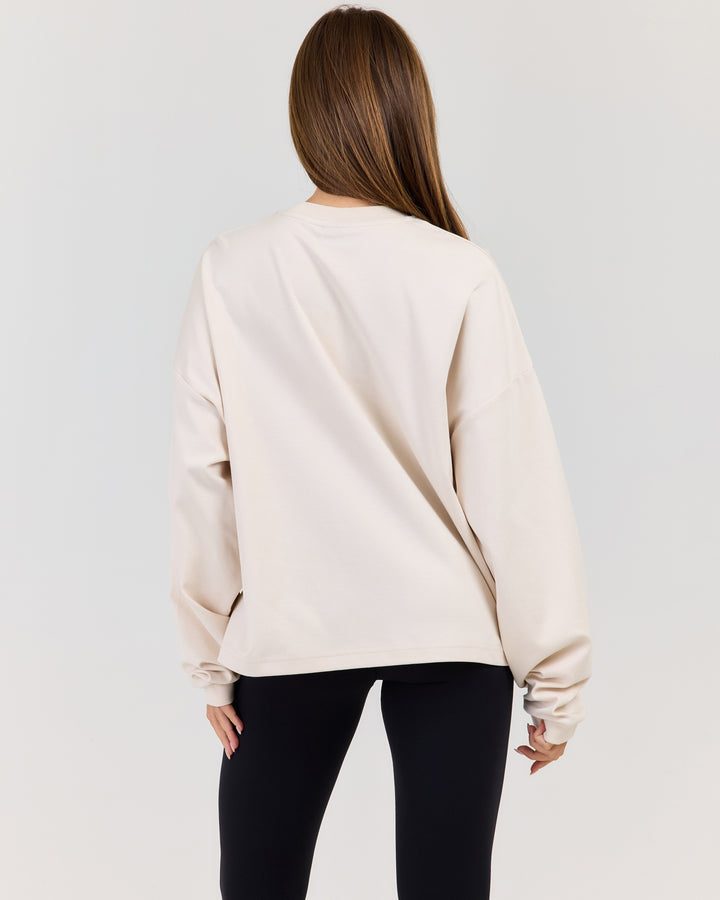 Women's Oversized Long Sleeve - Bone