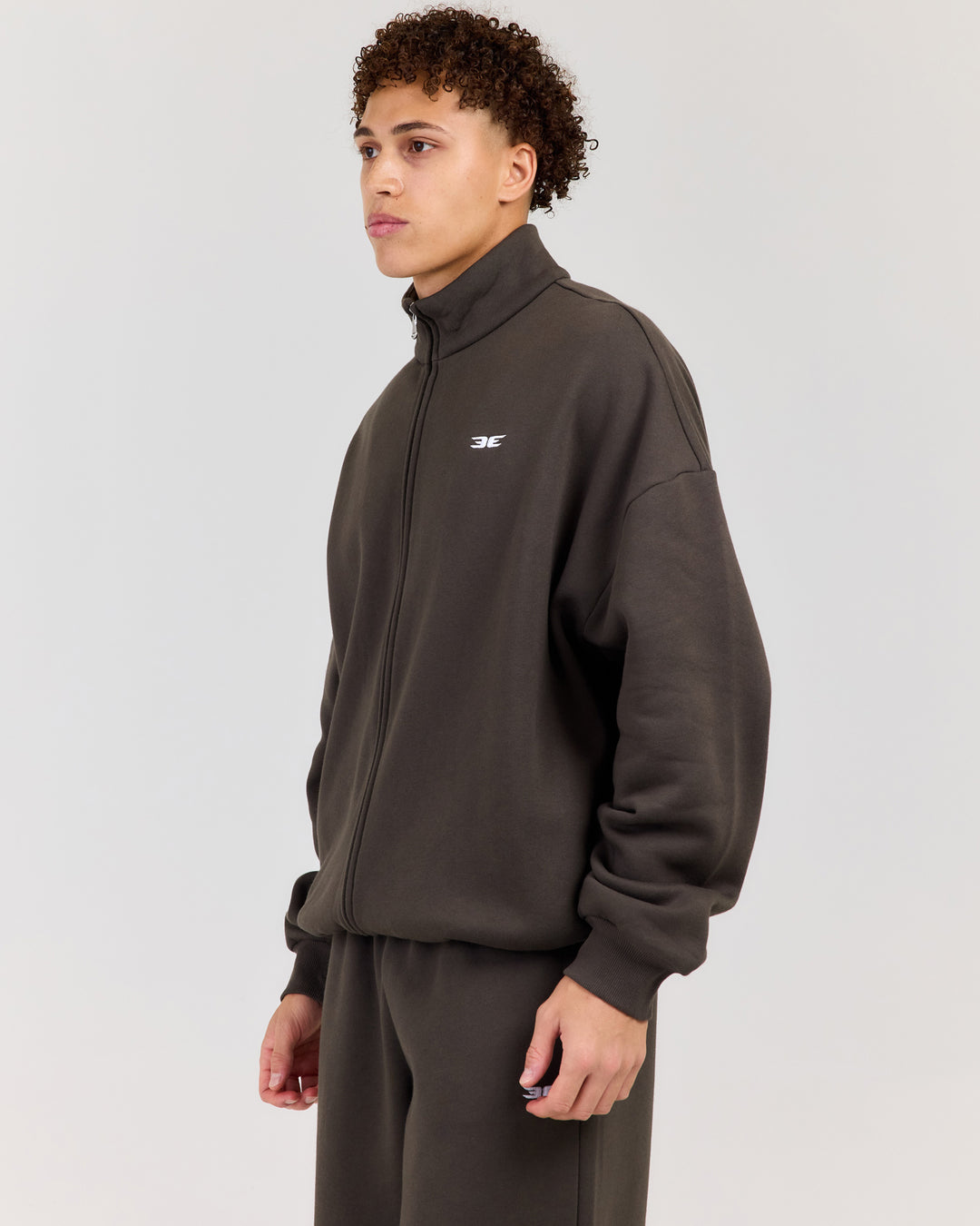 Classic Relaxed Zip Through - Dark Olive