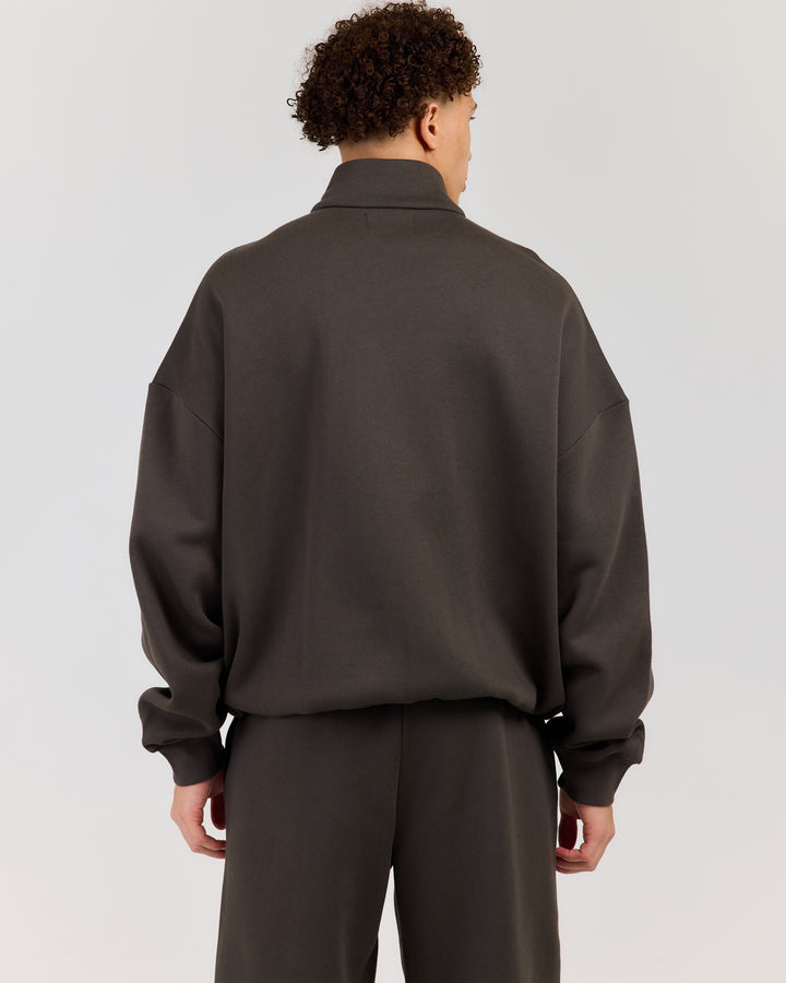 Classic Relaxed Zip Through - Dark Olive