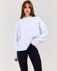 Women's Oversized Long Sleeve - White