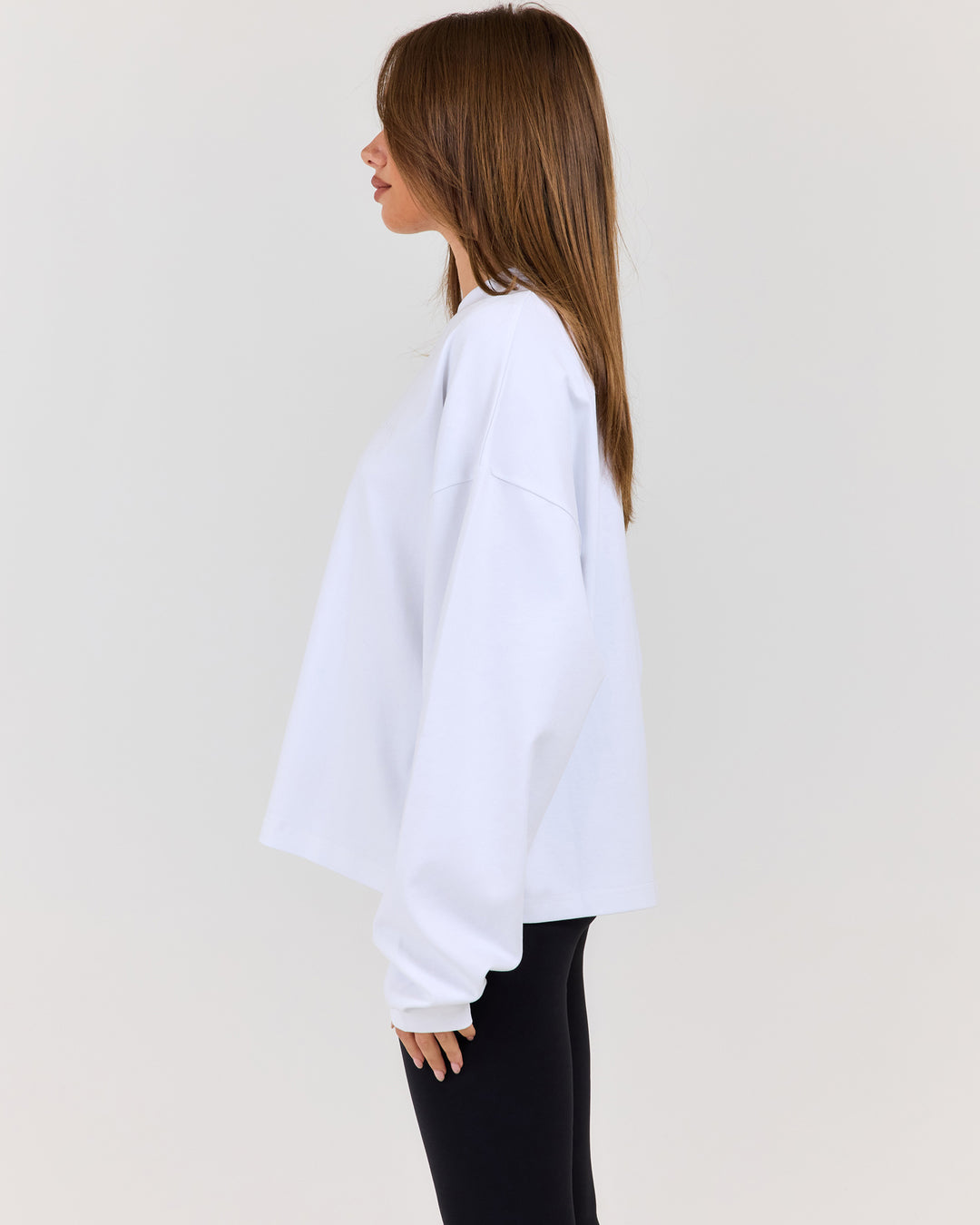 Women's Oversized Long Sleeve - White