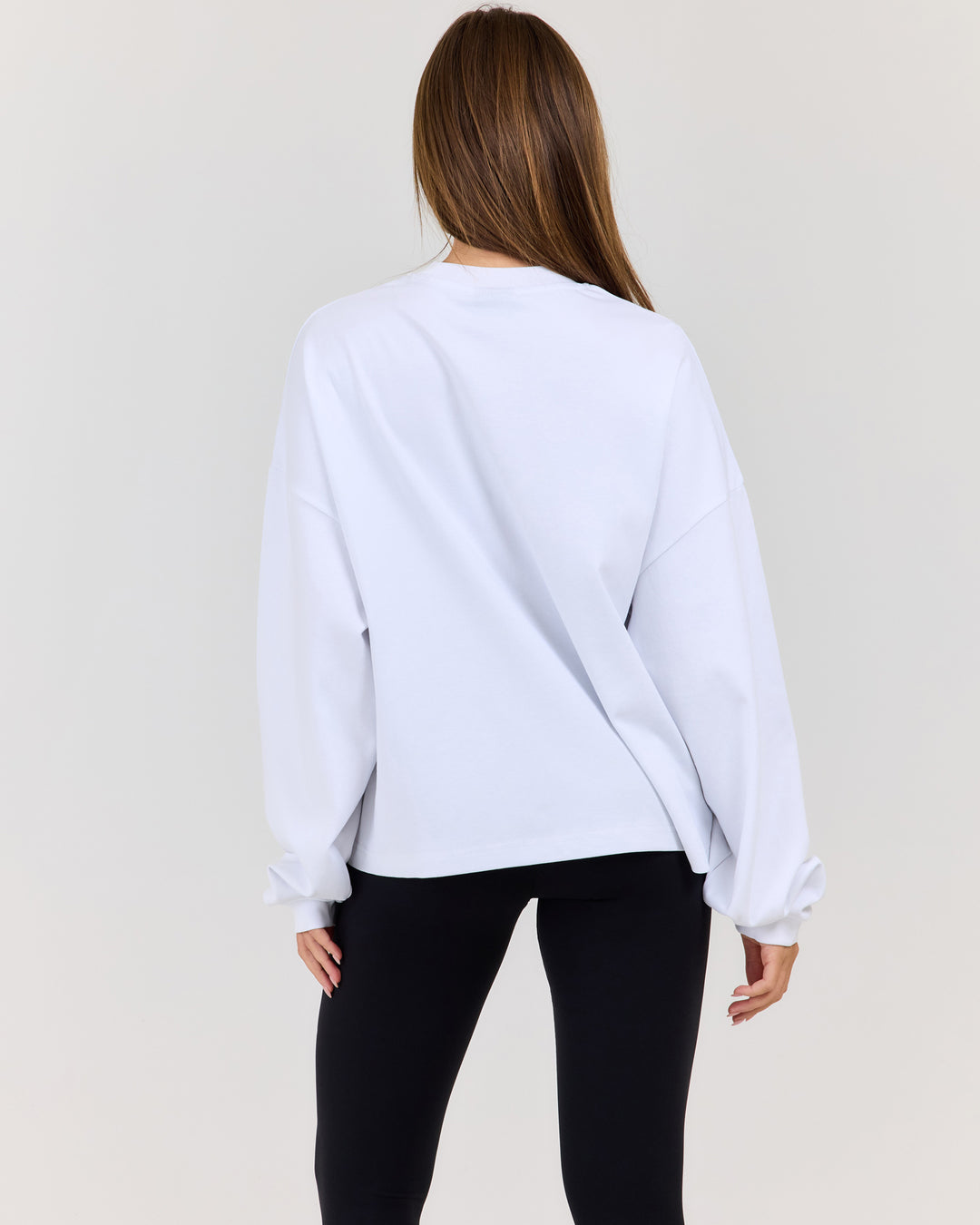 Women's Oversized Long Sleeve - White