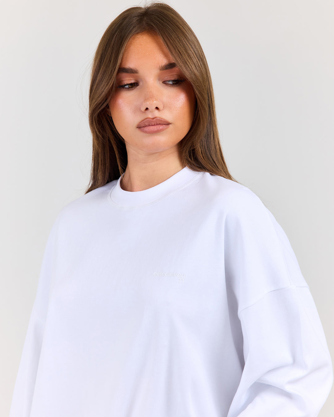 Women's Oversized Long Sleeve - White