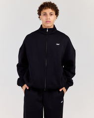 Classic Relaxed Zip Through - Black