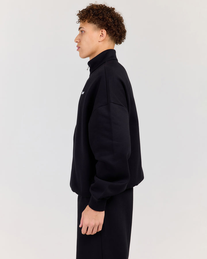 Classic Relaxed Zip Through - Black