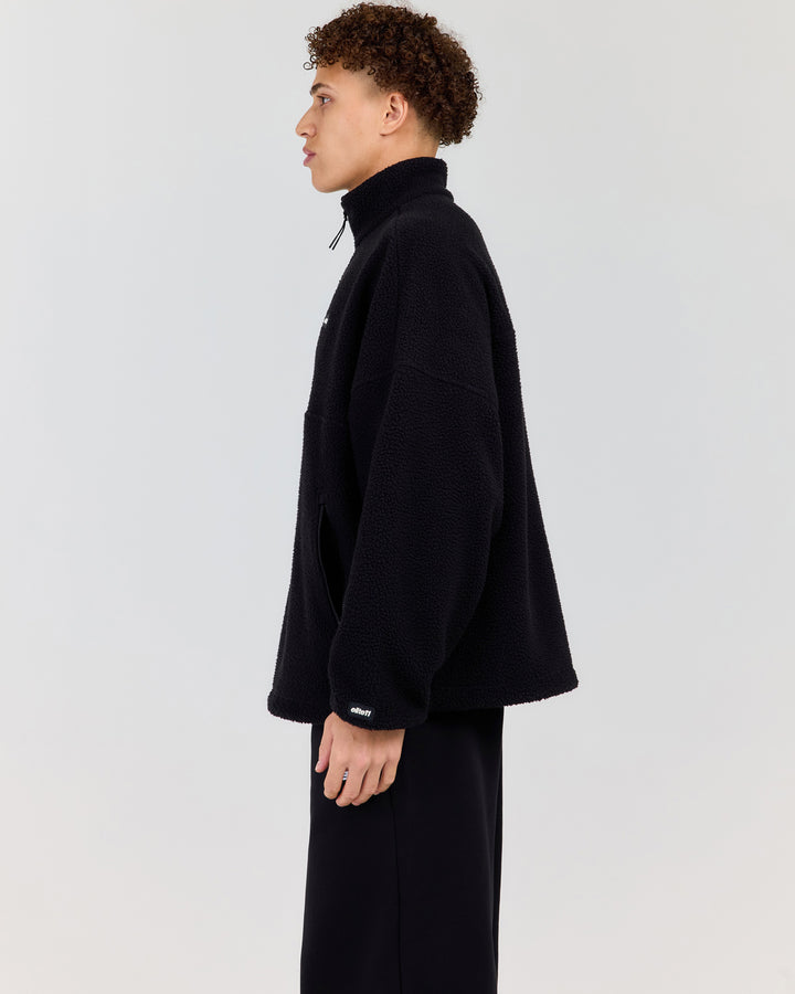 Men's Teddy Fleece 1/4 Zip - Black