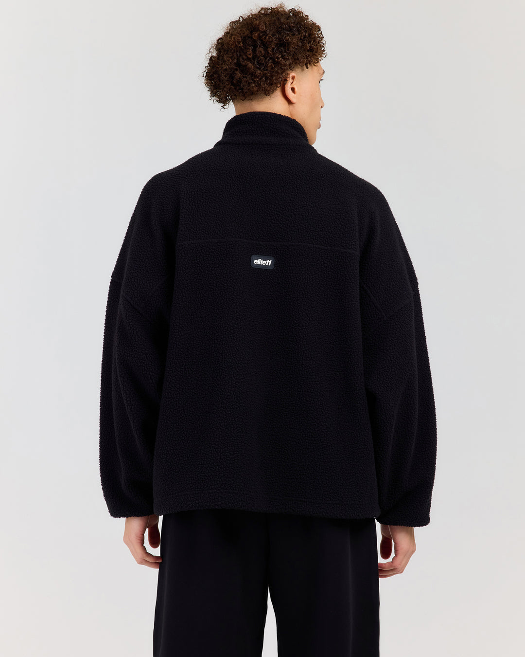 Men's Teddy Fleece 1/4 Zip - Black