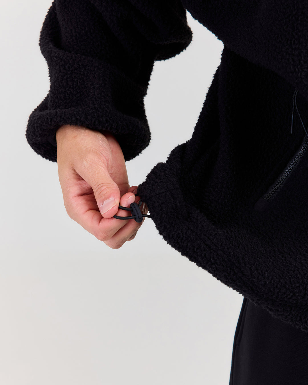 Men's Teddy Fleece 1/4 Zip - Black