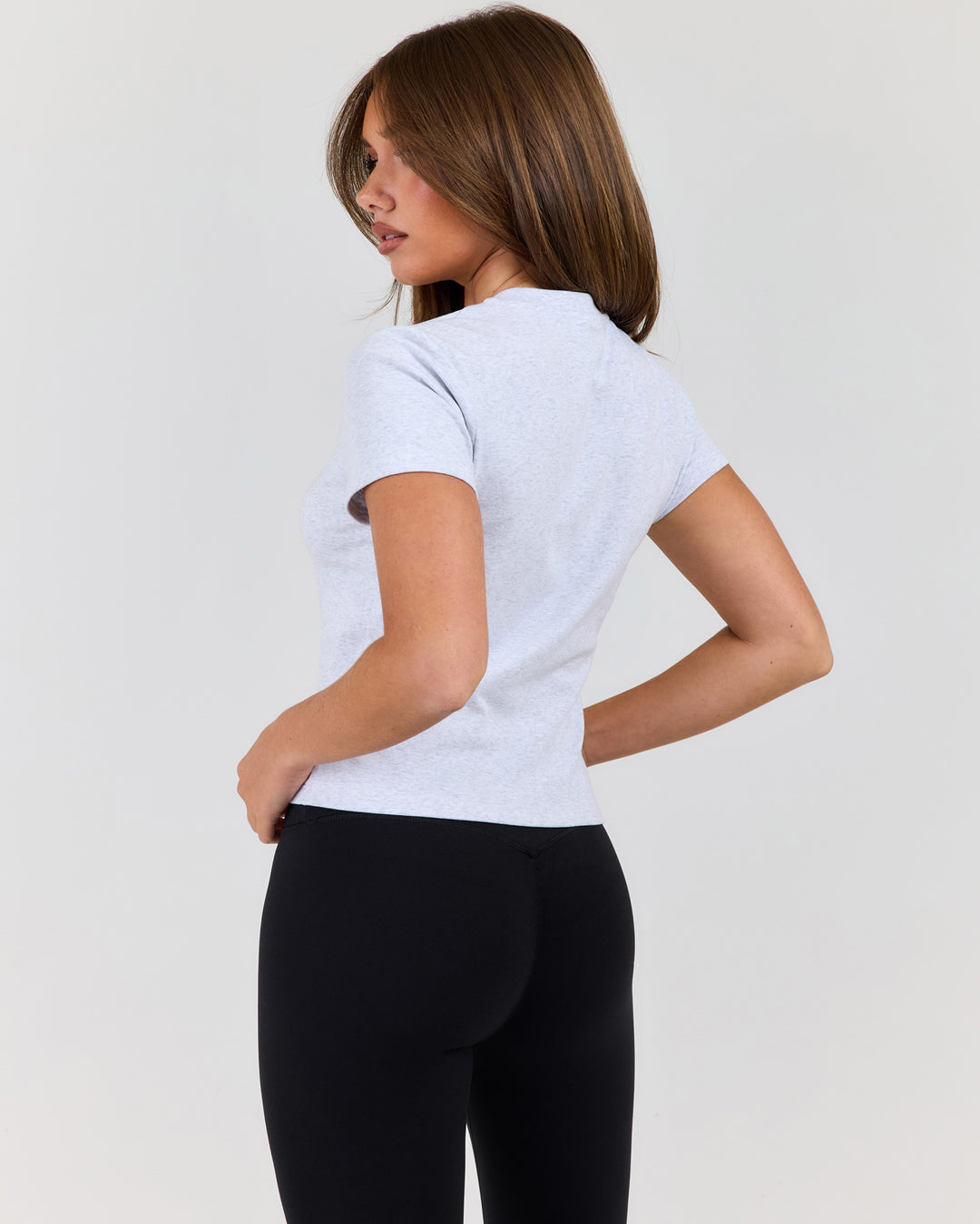 EE Baby V Neck Tee - Grey Marle