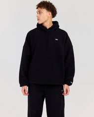 Men's Teddy Fleece Hoodie - Black