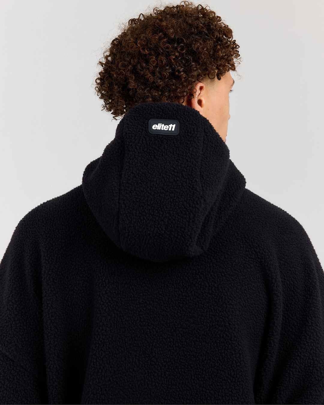 Men's Teddy Fleece Hoodie - Black