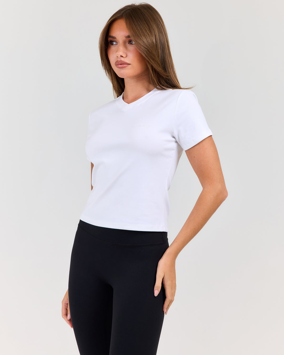 EE Baby V Neck Tee - White