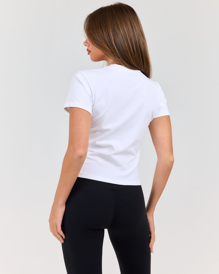 EE Baby V Neck Tee - White