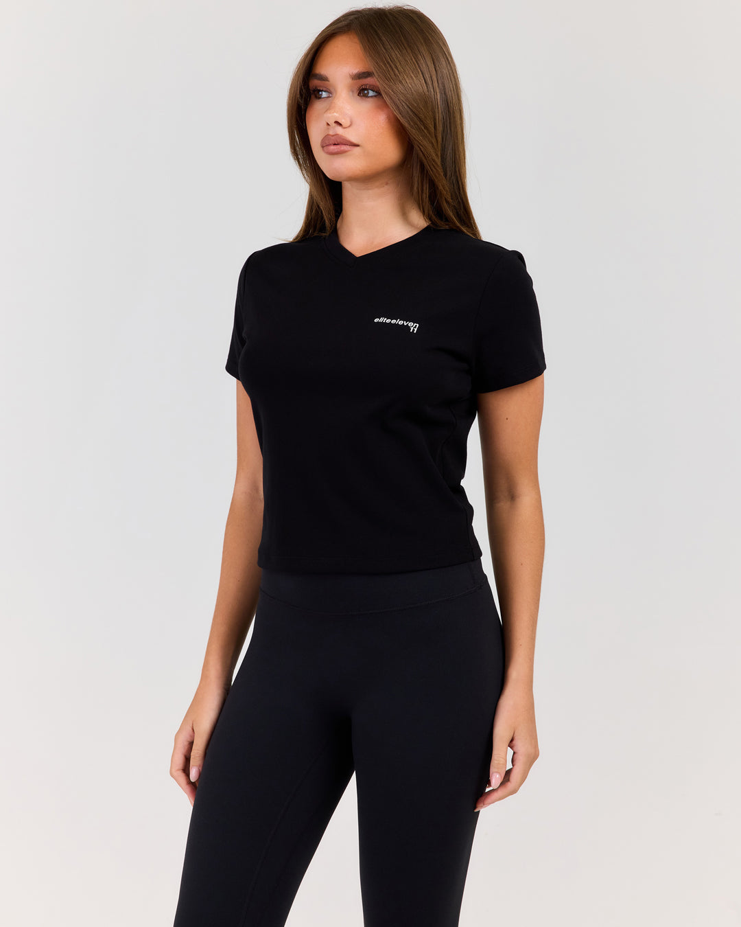 EE Baby V Neck Tee - Black