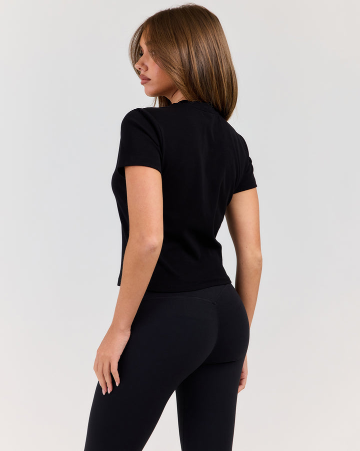 EE Baby V Neck Tee - Black